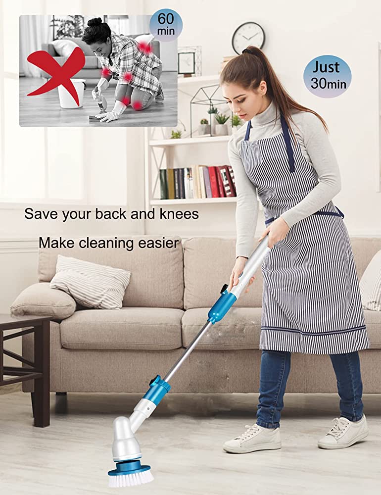 Rechargeable Spin Scrubber Long Handle Cleaning Brush (free home delivery) Rechargeable Spin Scrubber Long Handle Cleaning Brush (free home delivery)