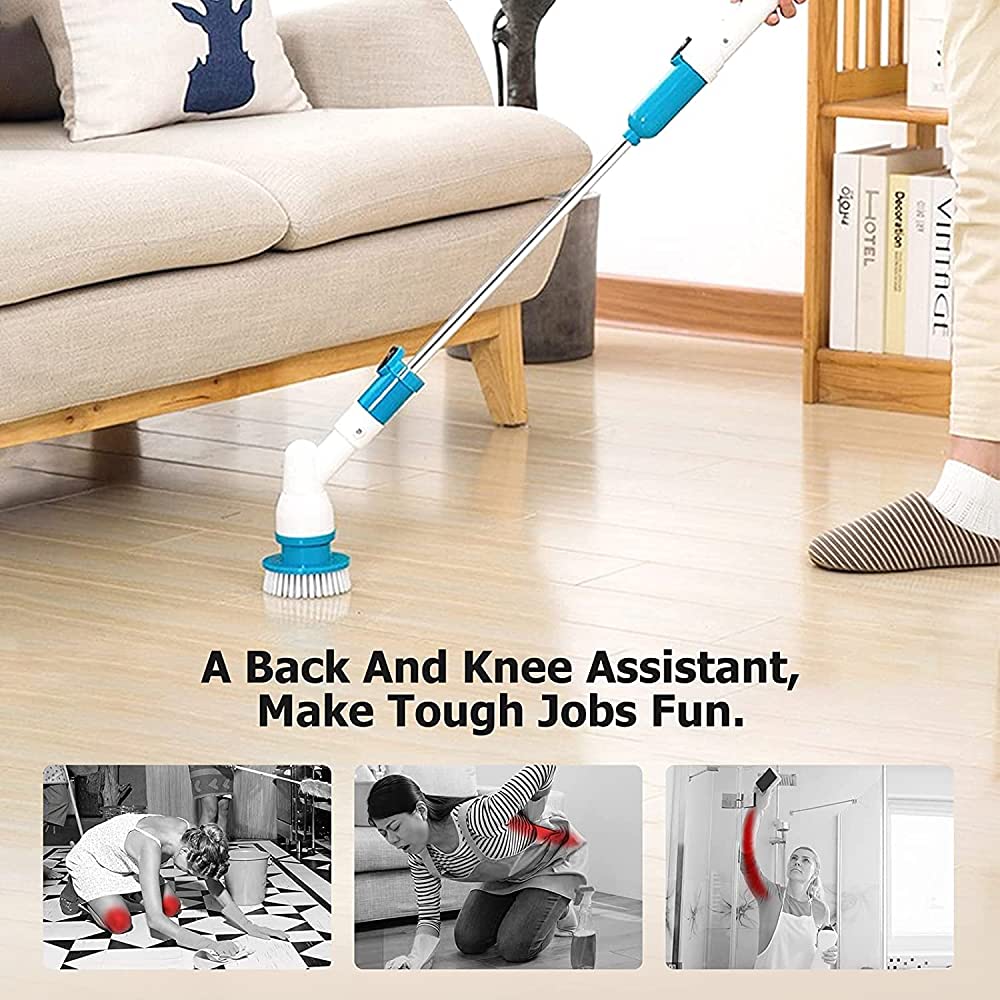 Rechargeable Spin Scrubber Long Handle Cleaning Brush (free home delivery) Rechargeable Spin Scrubber Long Handle Cleaning Brush (free home delivery)
