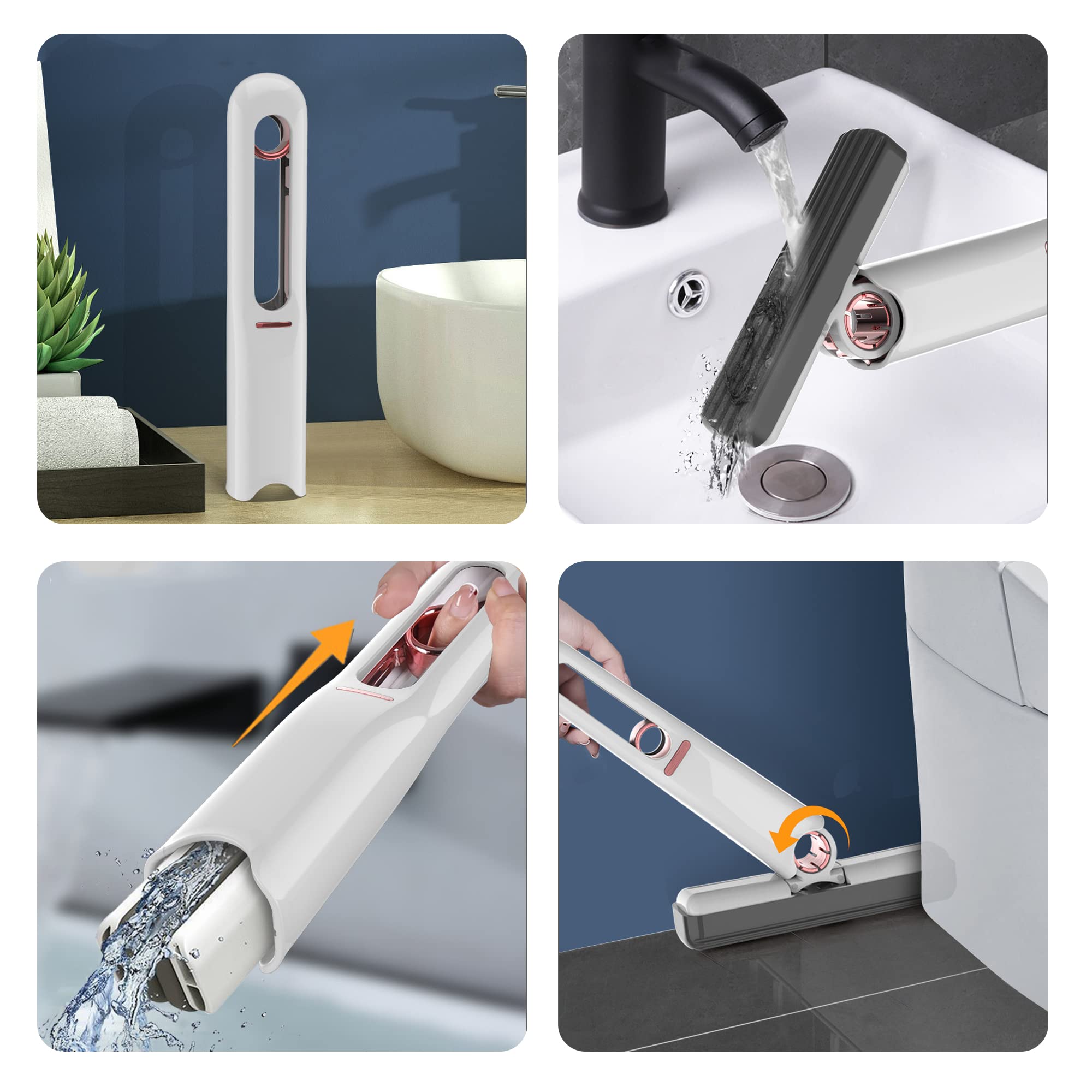 Portable Self-Squeeze Mini Mop for Floor Cleaning 180°Powerful Squeeze Mop Portable Self-Squeeze Mini Mop for Floor Cleaning 180°Powerful Squeeze Mop