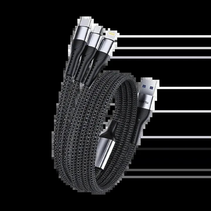SF03 Data Cable 3 in 1 - Type C, Micro, Lightning SF03 Data Cable 3 in 1 - Type C, Micro, Lightning