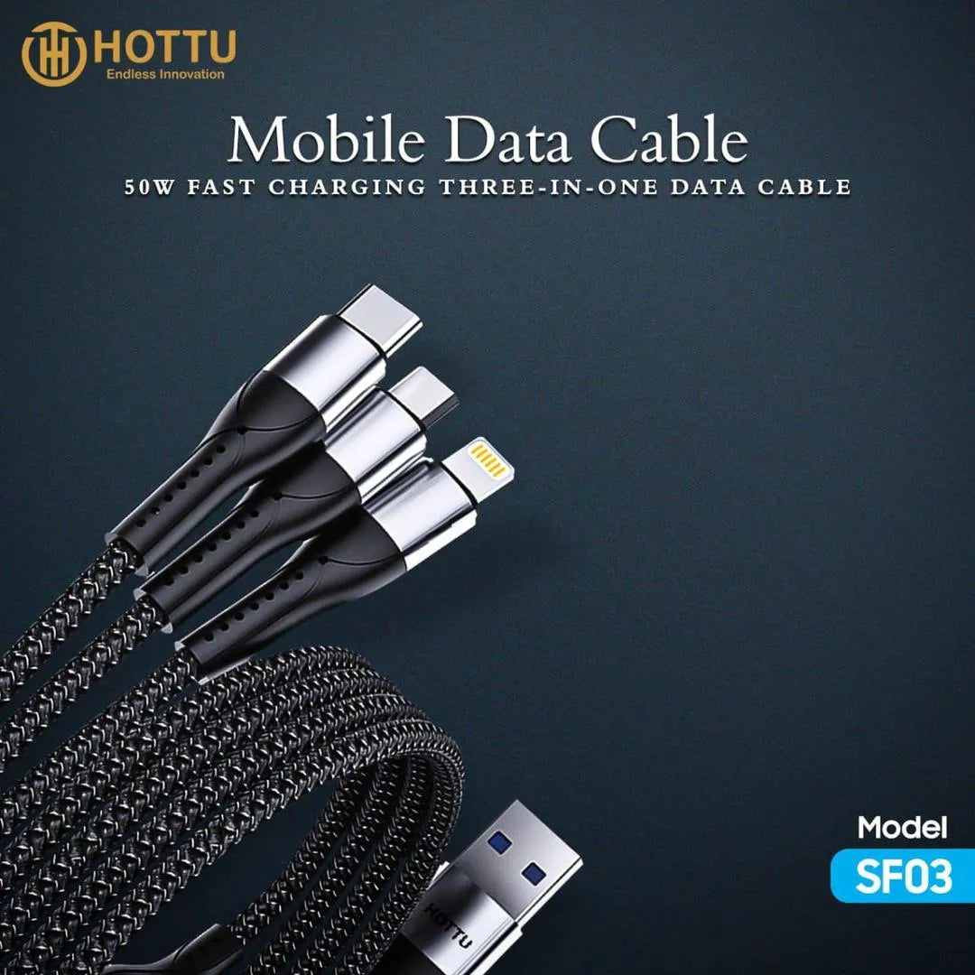 SF03 Data Cable 3 in 1 - Type C, Micro, Lightning SF03 Data Cable 3 in 1 - Type C, Micro, Lightning
