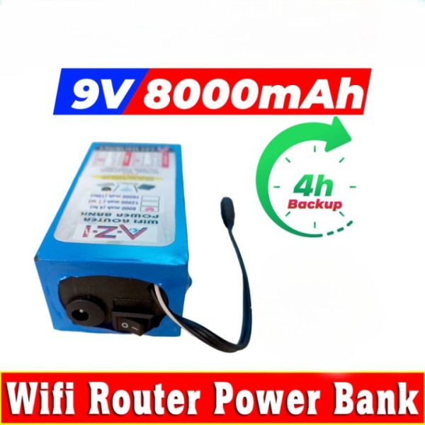 ( FREE HOME DELIVERY ) WiFi Router UPS Power Bank 9 Volts - 4 Hours Guaranteed Backup - Tp Link Tenda PTCL & Other Routers ( FREE HOME DELIVERY ) WiFi Router UPS Power Bank 9 Volts - 4 Hours Guaranteed Backup - Tp Link Tenda PTCL & Other Routers