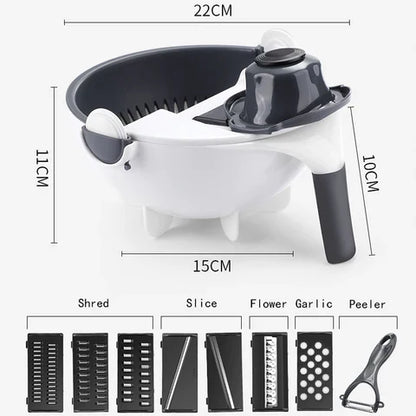 Multifunctional Vegetable Cutter With Drain Basket [free home delivery]