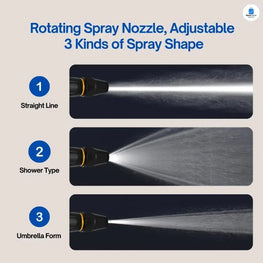 Portable Water Sprayer Nozzle Adjustable Metal High Pressure